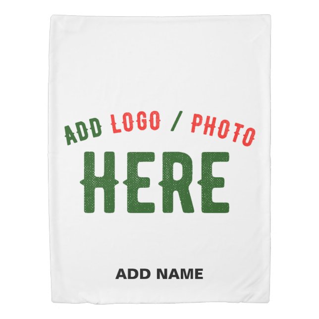 STYLISH MODERN CUSTOMIZABLE WHITE VERIFIED BRANDED DUVET COVER (Front)