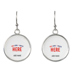 STYLISH MODERN CUSTOMIZABLE WHITE VERIFIED BRANDED EARRINGS