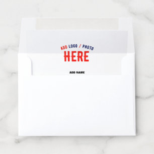 STYLISH MODERN CUSTOMIZABLE WHITE VERIFIED BRANDED ENVELOPE LINER