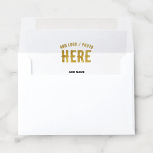 STYLISH MODERN CUSTOMIZABLE WHITE VERIFIED BRANDED ENVELOPE LINER