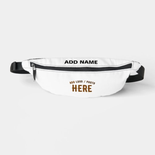 STYLISH MODERN CUSTOMIZABLE WHITE VERIFIED BRANDED FANNY PACK