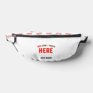 STYLISH MODERN CUSTOMIZABLE WHITE VERIFIED BRANDED FANNY PACK