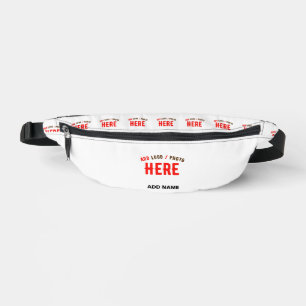 STYLISH MODERN CUSTOMIZABLE WHITE VERIFIED BRANDED FANNY PACK