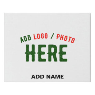 STYLISH MODERN CUSTOMIZABLE WHITE VERIFIED BRANDED FAUX CANVAS PRINT