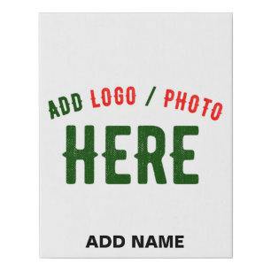 STYLISH MODERN CUSTOMIZABLE WHITE VERIFIED BRANDED FAUX CANVAS PRINT