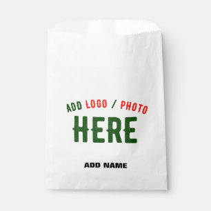 STYLISH MODERN CUSTOMIZABLE WHITE VERIFIED BRANDED FAVOR BAG