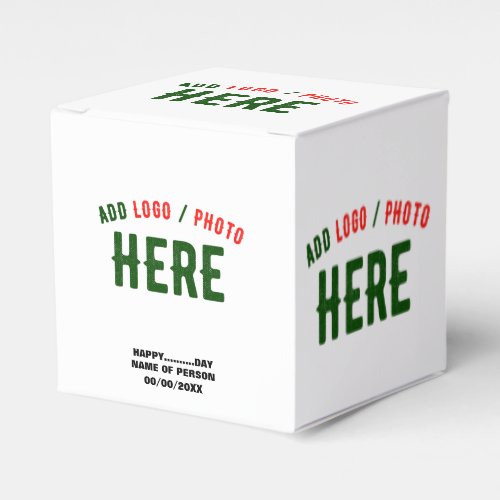 STYLISH MODERN CUSTOMIZABLE WHITE VERIFIED BRANDED FAVOR BOXES