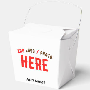 STYLISH MODERN CUSTOMIZABLE WHITE VERIFIED BRANDED FAVOR BOXES
