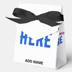 STYLISH MODERN CUSTOMIZABLE WHITE VERIFIED BRANDED FAVOR BOXES