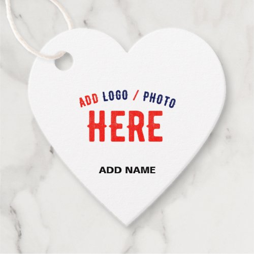 STYLISH MODERN CUSTOMIZABLE WHITE VERIFIED BRANDED FAVOR TAGS