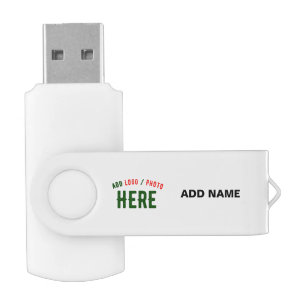 STYLISH MODERN CUSTOMIZABLE WHITE VERIFIED BRANDED FLASH DRIVE
