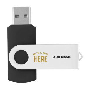 STYLISH MODERN CUSTOMIZABLE WHITE VERIFIED BRANDED FLASH DRIVE