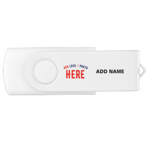 STYLISH MODERN CUSTOMIZABLE WHITE VERIFIED BRANDED FLASH DRIVE