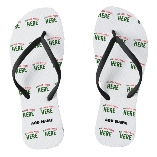 STYLISH MODERN CUSTOMIZABLE WHITE VERIFIED BRANDED FLIP FLOPS (Footbed)