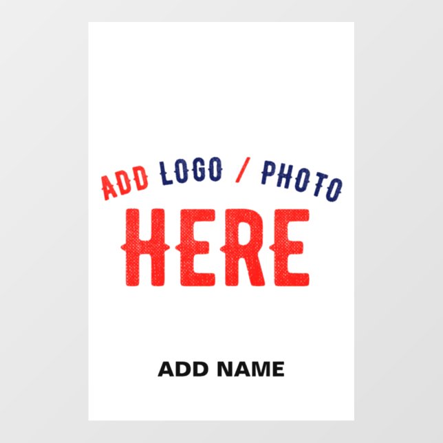 STYLISH MODERN CUSTOMIZABLE WHITE VERIFIED BRANDED FLOOR DECALS (Front)