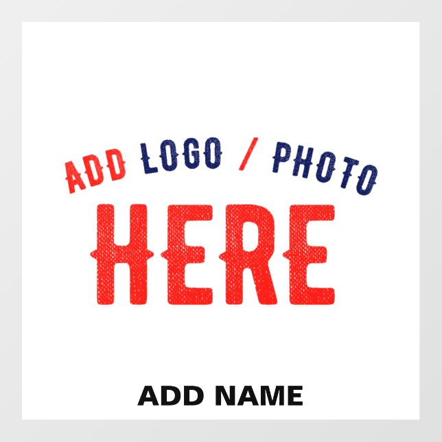 STYLISH MODERN CUSTOMIZABLE WHITE VERIFIED BRANDED FLOOR DECALS (Front)