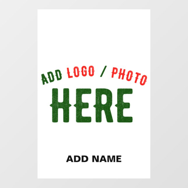 STYLISH MODERN CUSTOMIZABLE WHITE VERIFIED BRANDED FLOOR DECALS (Front)
