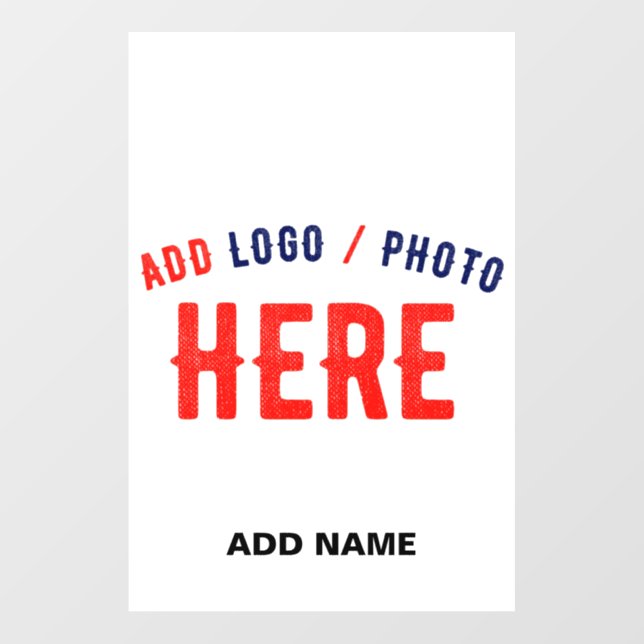 STYLISH MODERN CUSTOMIZABLE WHITE VERIFIED BRANDED FLOOR DECALS (Front)