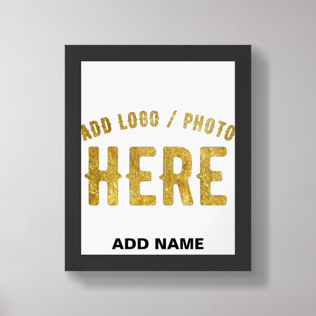 STYLISH MODERN CUSTOMIZABLE WHITE VERIFIED BRANDED FRAMED ART (Framed Front)