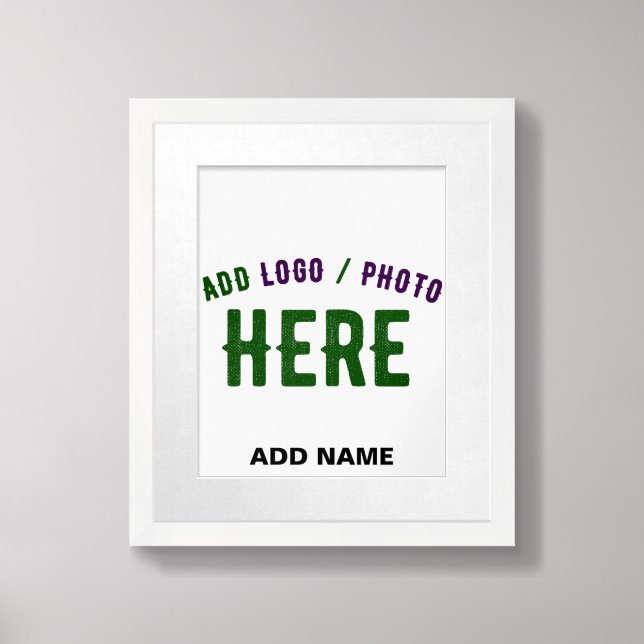 STYLISH MODERN CUSTOMIZABLE WHITE VERIFIED BRANDED FRAMED ART (Framed Front)