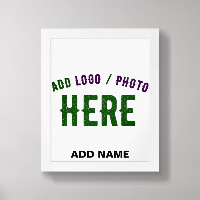 STYLISH MODERN CUSTOMIZABLE WHITE VERIFIED BRANDED FRAMED ART (Framed Front)