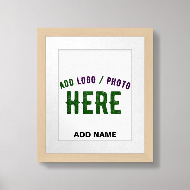 STYLISH MODERN CUSTOMIZABLE WHITE VERIFIED BRANDED FRAMED ART (Framed Front)