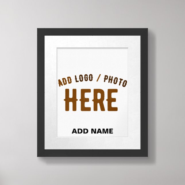 STYLISH MODERN CUSTOMIZABLE WHITE VERIFIED BRANDED FRAMED ART (Framed Front)