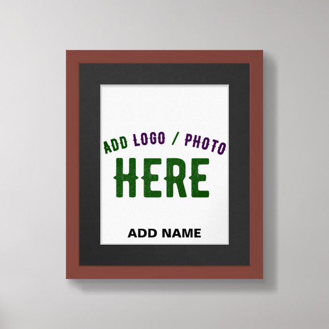 STYLISH MODERN CUSTOMIZABLE WHITE VERIFIED BRANDED FRAMED ART (Framed Front)