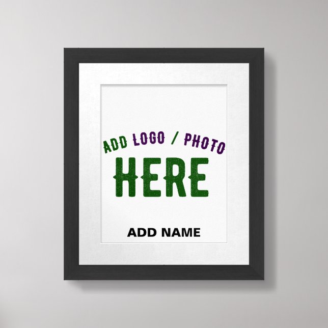STYLISH MODERN CUSTOMIZABLE WHITE VERIFIED BRANDED FRAMED ART (Framed Front)
