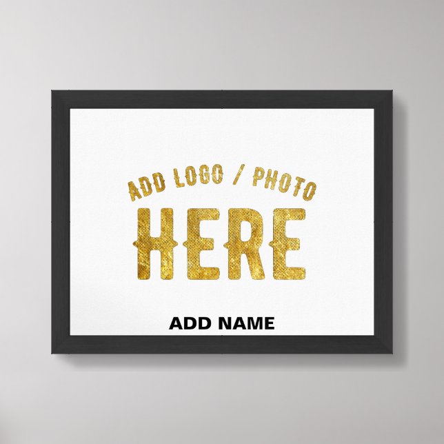 STYLISH MODERN CUSTOMIZABLE WHITE VERIFIED BRANDED FRAMED ART (Framed Front)