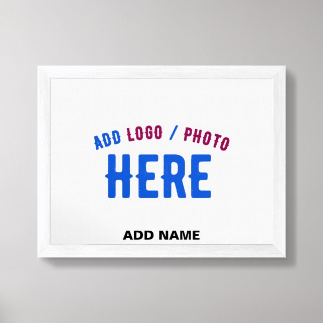 STYLISH MODERN CUSTOMIZABLE WHITE VERIFIED BRANDED FRAMED ART (Framed Front)