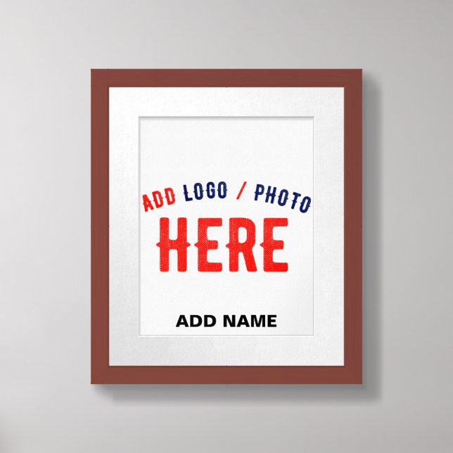 STYLISH MODERN CUSTOMIZABLE WHITE VERIFIED BRANDED FRAMED ART (Framed Front)