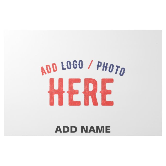 STYLISH MODERN CUSTOMIZABLE WHITE VERIFIED BRANDED GALLERY WRAP (Front)