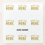 STYLISH MODERN CUSTOMIZABLE WHITE VERIFIED BRANDED GLASS COASTER<br><div class="desc">THIS IS A DESIGN FITTING FOR CUSTOMERS.YOU CAN CHANGE, RESIZE OR ADD LOGO, PHOTO, TEXT AND COLOURS THE WAY YOU LIKE.THANK YOU.</div>