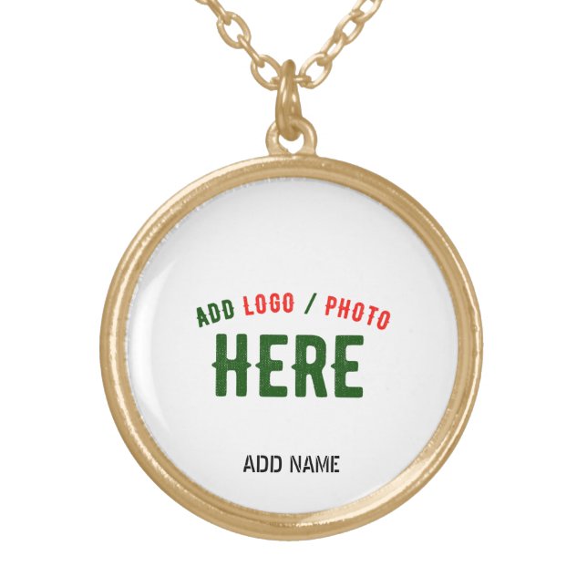 STYLISH MODERN CUSTOMIZABLE WHITE VERIFIED BRANDED GOLD PLATED NECKLACE (Front)