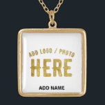 STYLISH MODERN CUSTOMIZABLE WHITE VERIFIED BRANDED GOLD PLATED NECKLACE<br><div class="desc">THIS IS A DESIGN FITTING FOR CUSTOMERS.YOU CAN CHANGE, RESIZE OR ADD LOGO, PHOTO, TEXT AND COLOURS THE WAY YOU LIKE.THANK YOU.</div>