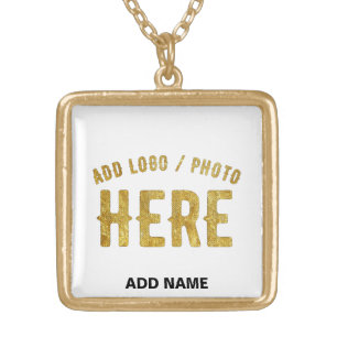 STYLISH MODERN CUSTOMIZABLE WHITE VERIFIED BRANDED GOLD PLATED NECKLACE