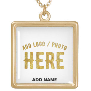 STYLISH MODERN CUSTOMIZABLE WHITE VERIFIED BRANDED GOLD PLATED NECKLACE