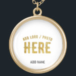 STYLISH MODERN CUSTOMIZABLE WHITE VERIFIED BRANDED GOLD PLATED NECKLACE<br><div class="desc">THIS IS A DESIGN FITTING FOR CUSTOMERS.YOU CAN CHANGE, RESIZE OR ADD LOGO, PHOTO, TEXT AND COLOURS THE WAY YOU LIKE.THANK YOU.</div>