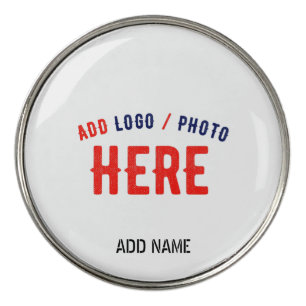 STYLISH MODERN CUSTOMIZABLE WHITE VERIFIED BRANDED GOLF BALL MARKER