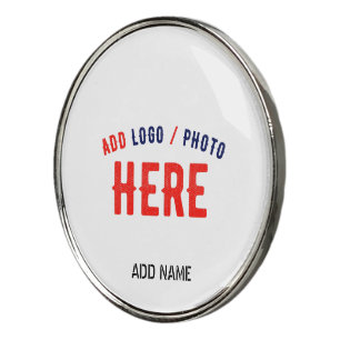 STYLISH MODERN CUSTOMIZABLE WHITE VERIFIED BRANDED GOLF BALL MARKER