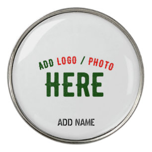 STYLISH MODERN CUSTOMIZABLE WHITE VERIFIED BRANDED GOLF BALL MARKER