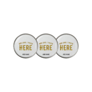 STYLISH MODERN CUSTOMIZABLE WHITE VERIFIED BRANDED GOLF BALL MARKER