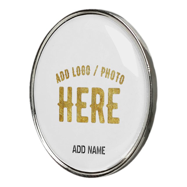 STYLISH MODERN CUSTOMIZABLE WHITE VERIFIED BRANDED GOLF BALL MARKER (3/4)