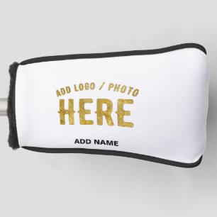 STYLISH MODERN CUSTOMIZABLE WHITE VERIFIED BRANDED GOLF HEAD COVER