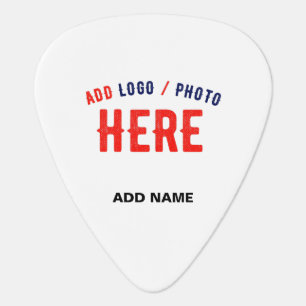STYLISH MODERN CUSTOMIZABLE WHITE VERIFIED BRANDED GUITAR PICK