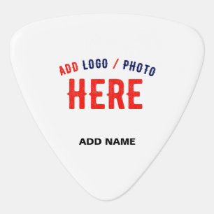 STYLISH MODERN CUSTOMIZABLE WHITE VERIFIED BRANDED GUITAR PICK