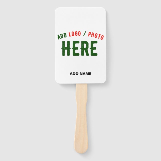 STYLISH MODERN CUSTOMIZABLE WHITE VERIFIED BRANDED HAND FAN (Front)