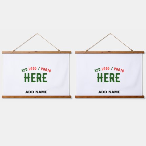 STYLISH MODERN CUSTOMIZABLE WHITE VERIFIED BRANDED HANGING TAPESTRY