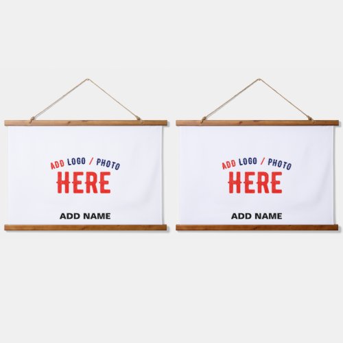 STYLISH MODERN CUSTOMIZABLE WHITE VERIFIED BRANDED HANGING TAPESTRY